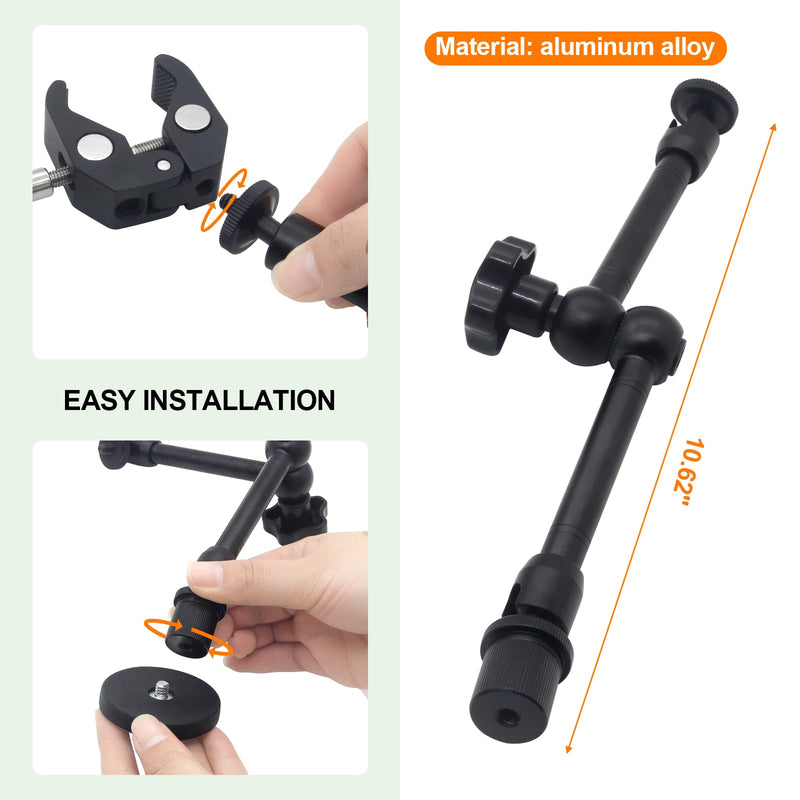 [AUSTRALIA] - Helping Hands Soldering,360 Degree Rotation Hot Air Gun Frame, Camera Mounts Clamps Heat Gun Bracket Third Hand Tool for Soldering,Magnetic Helping Hands 