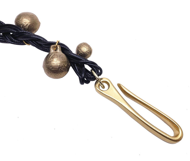 Cymbal Bells Jingle Tambourine Jingle Effect for Hi-hat Crashes Rides and Stacks Brass Bells Vintage Bells and Durable Braided Rope