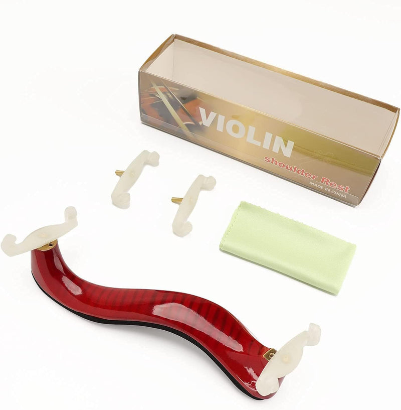PERLMAN Violin Shoulder Rest for 3/4 Size 4/4 Size, Adjustable Shoulder Rest for Violin, with Height Adjustable Feet Comfortable Foam Pad for Kids Adults