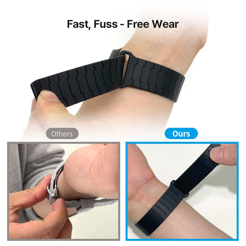 CALYX Charcoal Black Buckling Strap Bundle