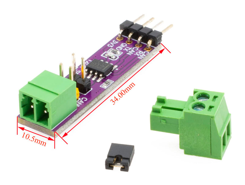 CAN HAT SN65HVD230 can-Bus transceiver Module Stably Long-Distance Communication Functions Communication Module Single Channel