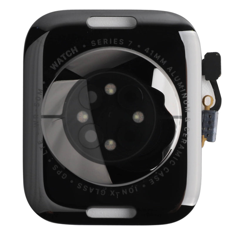 New Back Cover Glass Heart Rate Part Connector +NFC Compatible with A-pple Watch Series 7 41mm (Cellular/LTE+GPS) with Upgraded Repair Tools Kit