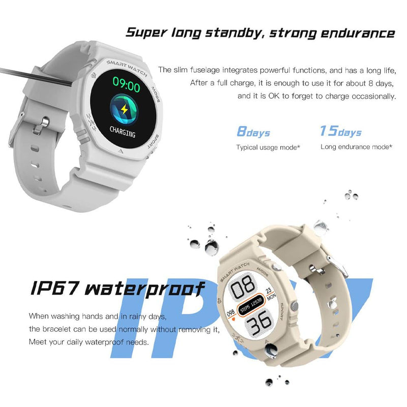 Smart Watches for Men Women Make/Answer Calls,Message Reminder,100+ Sport Modes Exercise Data Record for Calories,Distance,Step,Heart Rate Monitor,Fitness Tracker Android and iOS black
