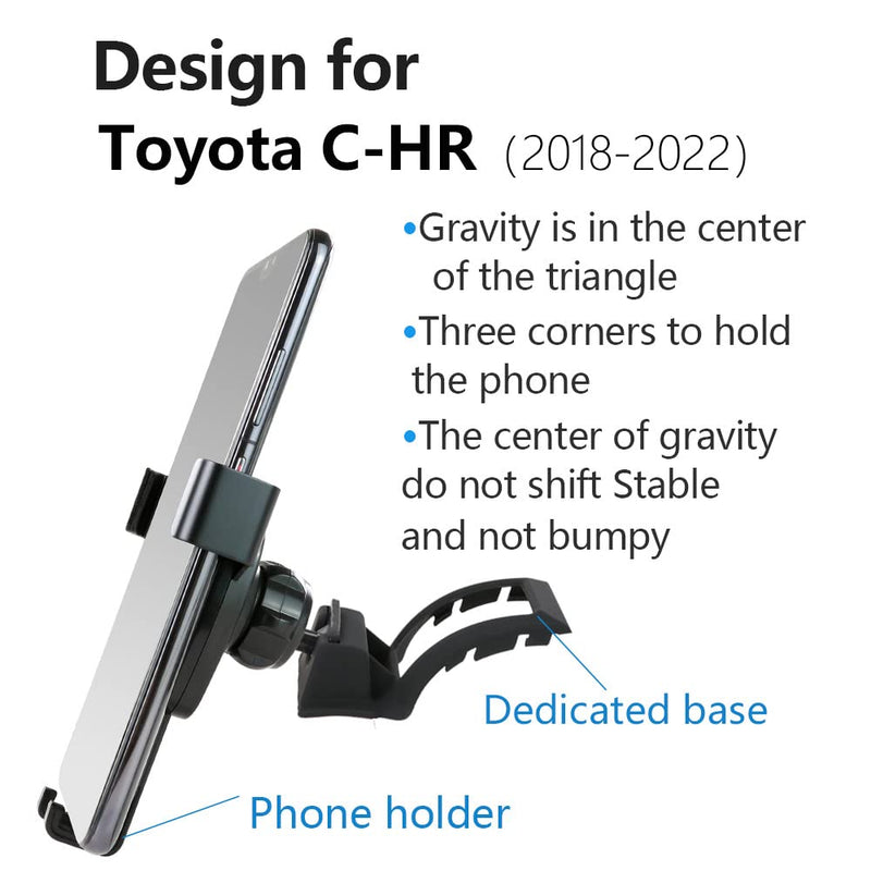 Car Phone Holder for 2018-2022 Toyota CHR C-HR Auto Accessories Navigation Bracket Interior Decoration Mobile Cell Phone Mount