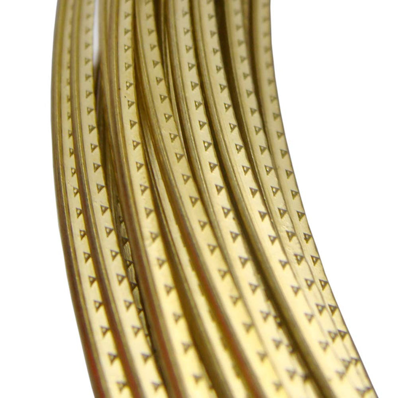 Brass Guitar Fret Wire Medium 2.0mm Guitar Fingerboard Fretwire for Acoustic Guitars Accessory 6.5 feet (Brass Material) Brass Material
