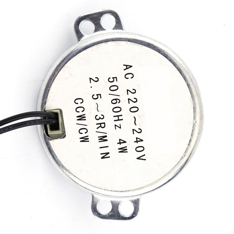 [AUSTRALIA] - Synchronous Motor 230V Synchronous Motor 230V - 1 Piece 220 240V AC Synchronous Motor Gear Motor 4W CW CCW 1 Piece AC 220-240V EL Motor Coil Does Not Burn When Overload (2.5-3rpm) Pyramid 2,5–3 U/min 