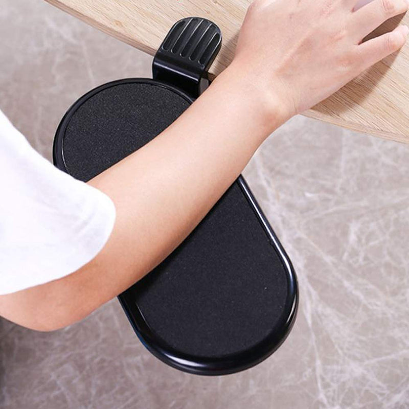 SKYZONAL Ergonomic, Adjustable Computer Desk Extender Arm Wrist Rest Support Mouse Pad Desk Computer Armrest Wrist Rest (Black) Black & Small Size