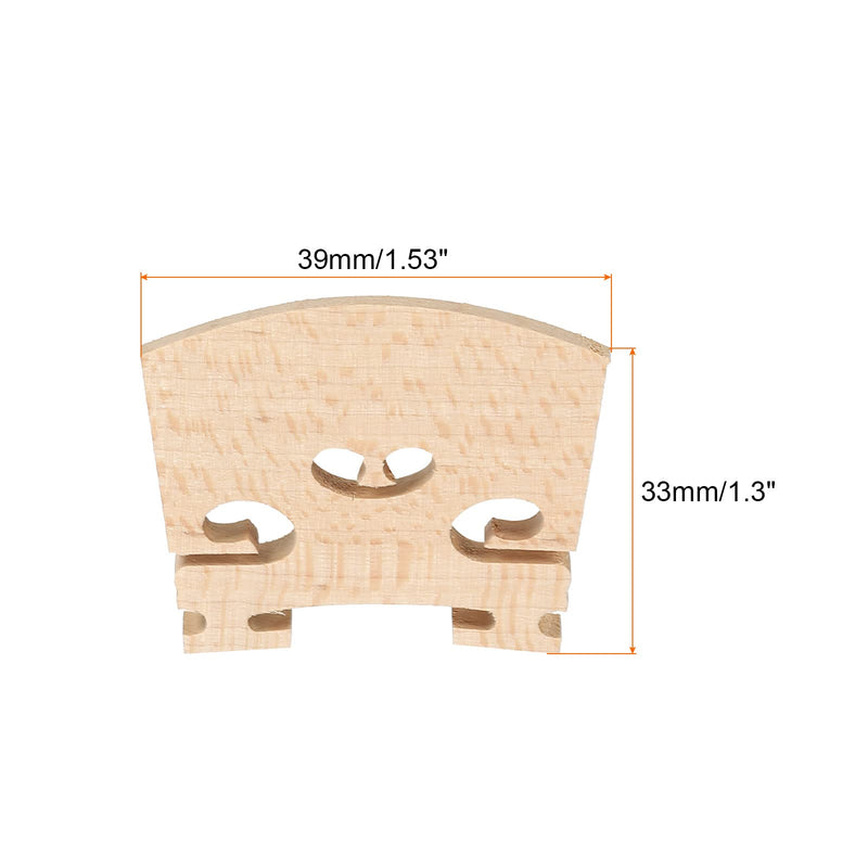 [AUSTRALIA] - MECCANIXITY 1/4 Violin Bridge Maple Wood Violin Parts for 1/4 Violin, Pack of 2 