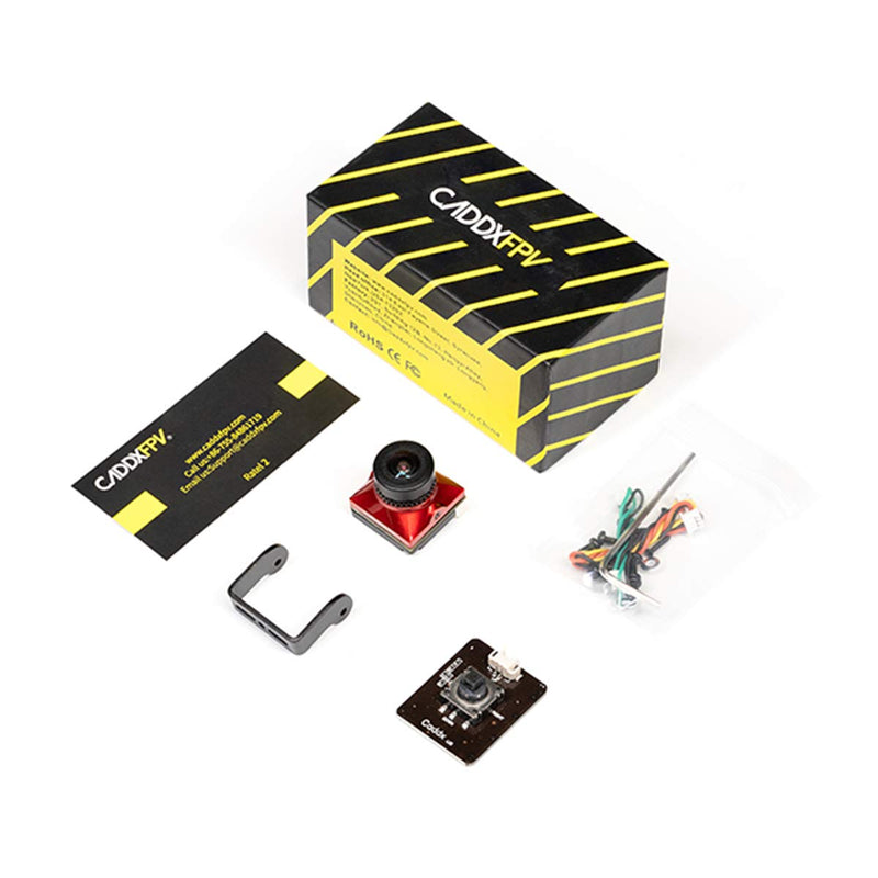 SoloGood Caddx FPV Micro Camera Ratel2 Starlight 1200TVL 1/1.8'' 2.1mm NTSC PAL 16:9 4:3 Switchable Super WDR for FPV Racing … Caddx Ratel 2 （upgraded version）