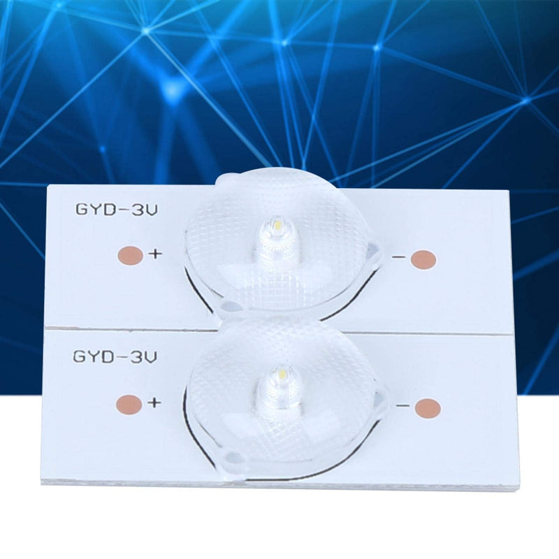 20pcs SMD Lamp Beads, Universal 3V SMD LED, Optical Lens Filter with High Hardness, Repair and Replacement Parts for LED Strips and TV Strips (White)
