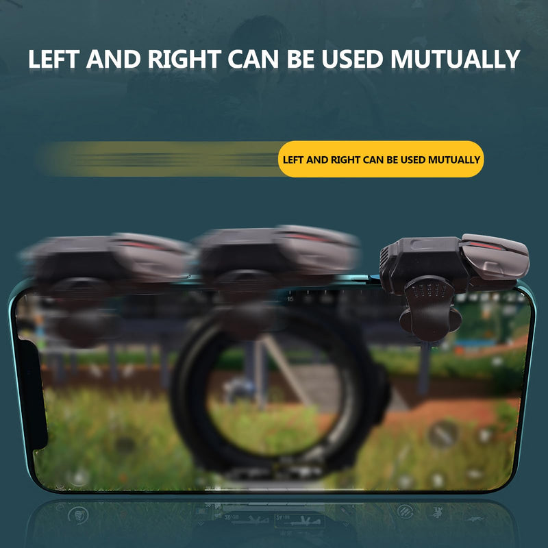 1 Pair Mobile Game Triggers Professional Gaming Controllers for iOS Sensitive Aim & Fire Joysticks for Mobile Gaming