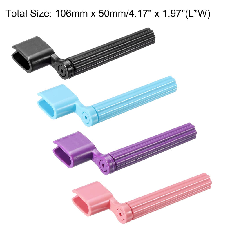 PATIKIL Plastic Guitar String Winder Speed Peg Puller Bridge Guitar Strings Tuners Winding Device Change Strings Tool Guitar Accessories, 4 Colors, 4in1 Set