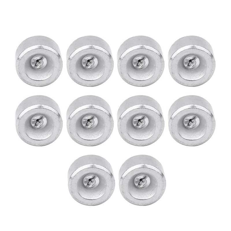 Qcwwy 10 Piece Laboratory Weights 50g Weight Calibration Weight Set with Hook and Ring Scale Calibration Weight Kit for School Grouping Experiments