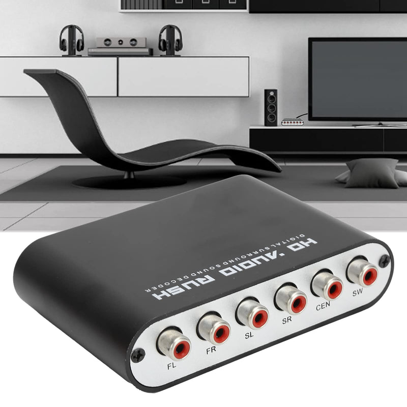 [AUSTRALIA] - Digital Sound Decoder Converter, 5.1CH DTS AC3 Audio Processor, Coax to Analog Audio Adapter, Dual Channel SPDIF Optical Input for Home Theater Cinema 1 