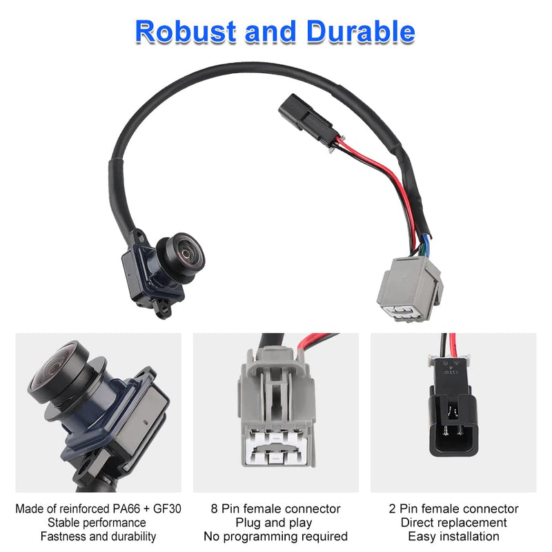 590-143 Backup Park Assist Camera Compatible with Dodge Journey 2012-2020 | Rear View Back up Camera Replacement for 56054158AB 56054158AC 56054158AD