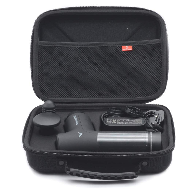 Carrying Case Compatible for Hypervolt Go Travel Storage Organizer Hard Shell Bag fit for Hyperice Hypervolt GO Massage Gun Device Black 02