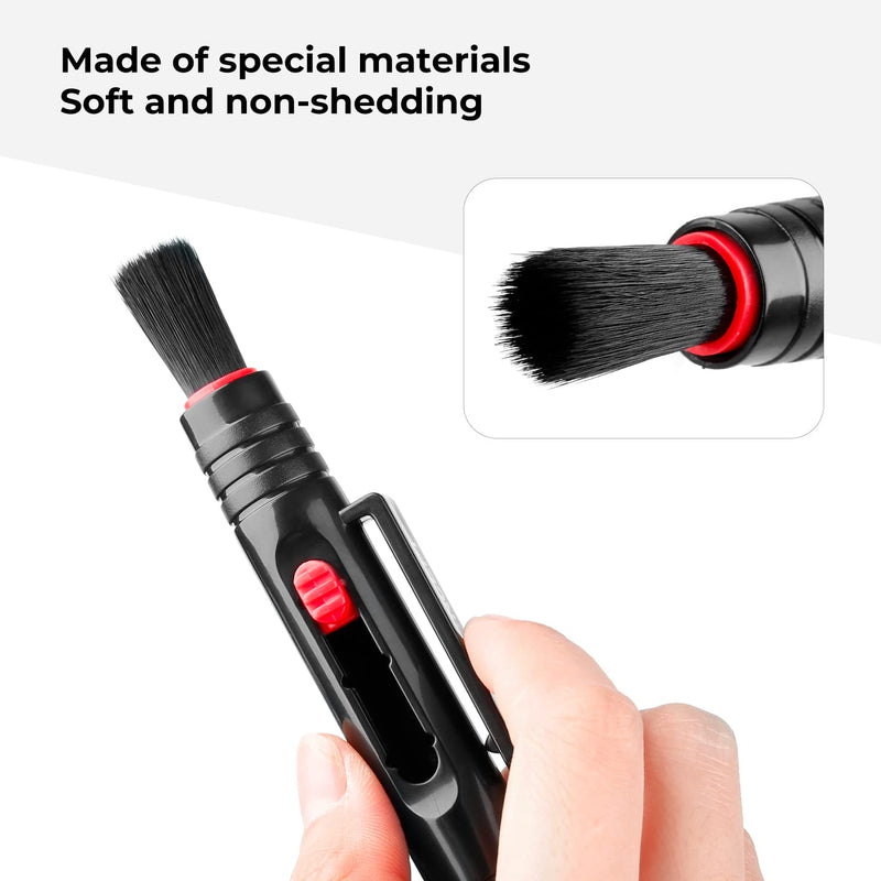 K&F Concept Lens Cleaning Pen with Soft Brush, Double-Sided Carbon Head for Camera Lens, Optical Lens, Glasses, Cosmos/Valve Index /PS4 PS5 VR Headset, Drone Dust and Fingerprint Cleaning Cleaning Pen*1