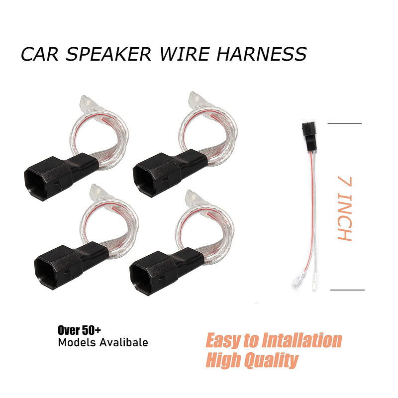 RED WOLF Car Speaker Wiring Harness Adapter Connector Compatible with Ford 1998-2014, Lincoln 2003-2011, Mercury 2000-2010, Mazda 1998-2011 Vehicles Install Aftermarket Door Speaker Wire Cable Plug