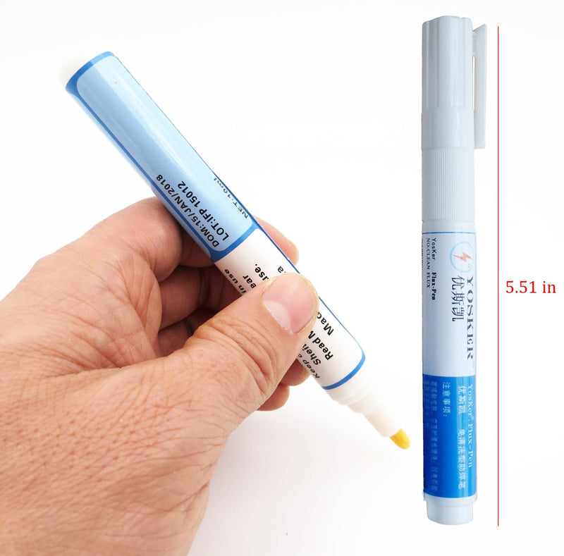 3 Pieces No Clean Solder Pen Rosin Solder Pen for Electronics Tabbing Wiring Soldering Welding Circuit Board Maintenance Liquid Solder Pen Solder Braid Liquid Solder Flow