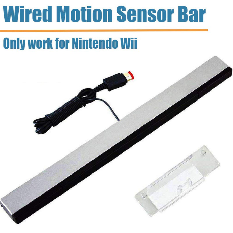 4 in 1 Wii Replacement Cables Set - AC Power Adapter, Wii to HDMI Converter, Wired Motion Sensor Bar and Composite AV Cable Sensor Bar + AV Cord + AC Adapter