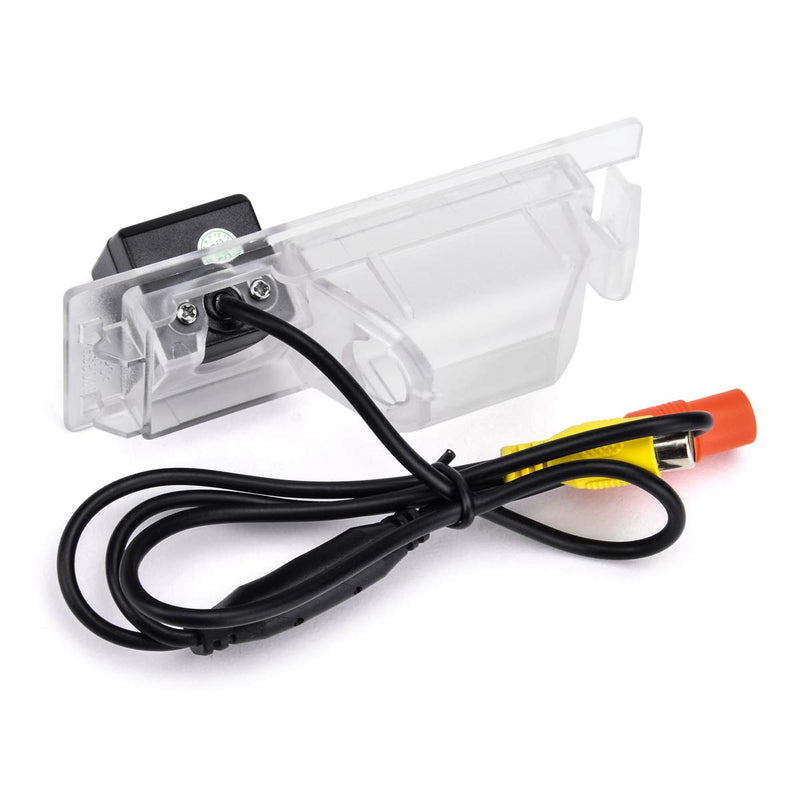 AHD 720P/CVBS Car Rear/Front View Fisheye Lens License Plate Camera with RCA Cable & Vehicle Camera for Buick Regal/Excelle XT/Chevrolet Vectra/Holden/Malibu/Vauxhall & Backup Golden Camera