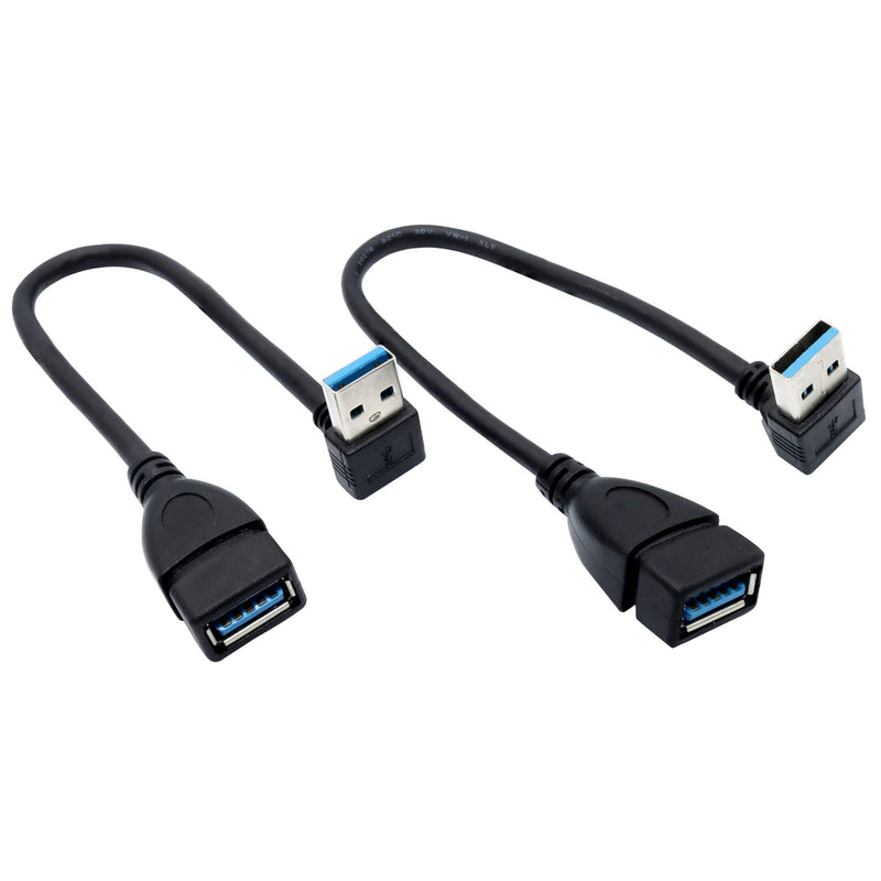 Male to Female Extension Cable - 2Pack USB 3.0 A-Male to A-Female Adapter Cord 7.9inches (20cm)