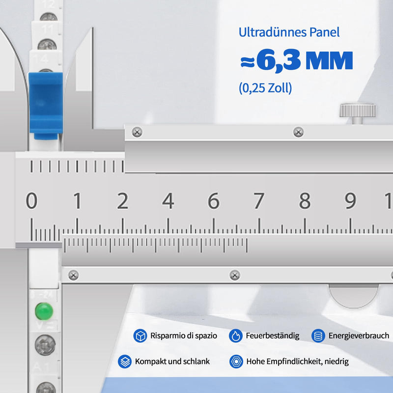 ReleyWell 12 V Relay DIN Rail; Silm, Solenoid Power Relay for PLC, HF41F/24-ZS 5 Pin SPDT with Push in Socket, 24 Coil dc/ac, Electromagnetic Relay, Max 6A 250VAC 12V-2