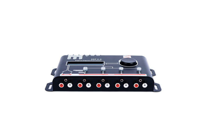 SSP 2.4 Digital Crossover and Equalizer 2 Channel Inputs and 4 Channel Outputs Full Digital Signal Processor DSP Sequencer 15 Band Graphic Equalization 12 Presets