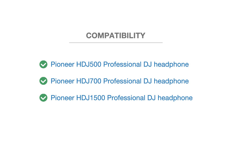 Audio DJ Headphone Cable Cord Line Plug Compatible with Pioneer HDJ500 HDJ700 HDJ1500 HDJ 500 700 1500 Headset Extended Coiled Spring Dj Wire