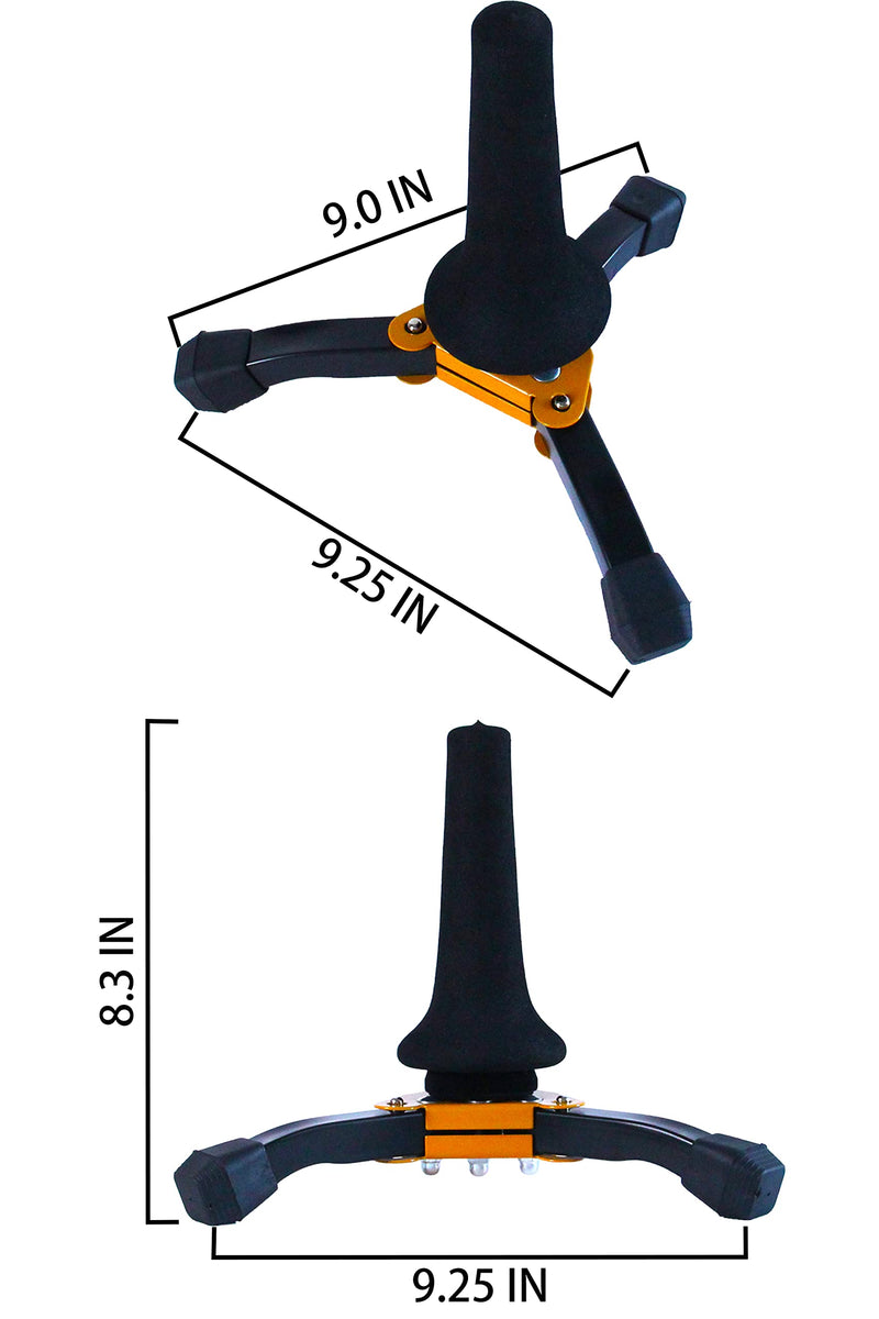 [AUSTRALIA] - GEEK Portable Soprano Saxophone Stand Foldable Soprano Sax Stand Solid Steel Stable Tripod Stand for Soprano Saxophone YAMAHA YDS-150 