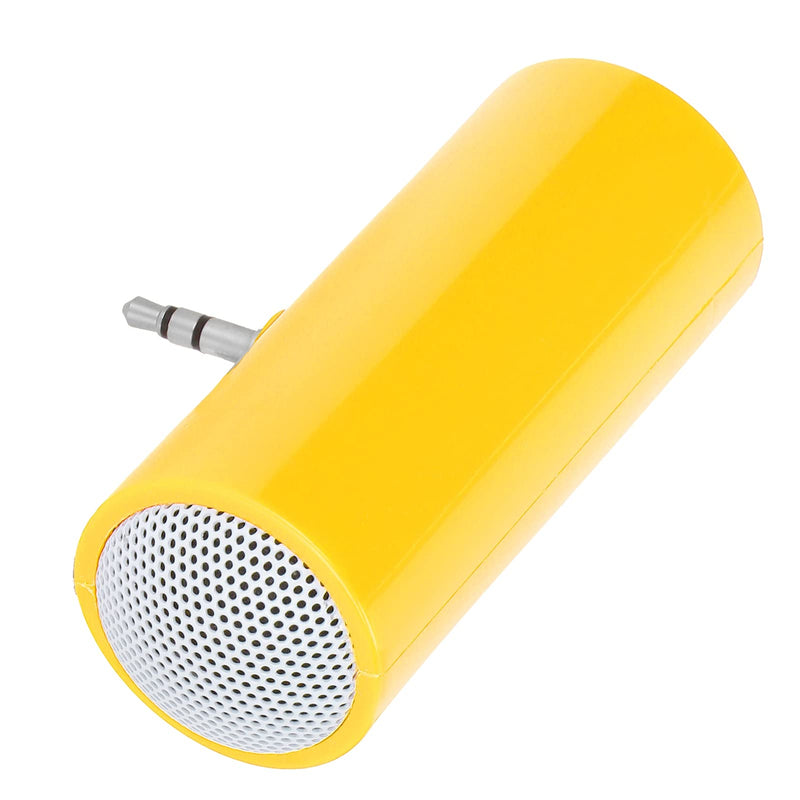 KIMISS Mini Portable Speaker, Pillow Speaker 3.5 mm Jack Stereo Plug in Speakers Cellphone Speaker Mini Speaker with Aux Input for Mobile Phones and Tablets (Yellow) Yellow