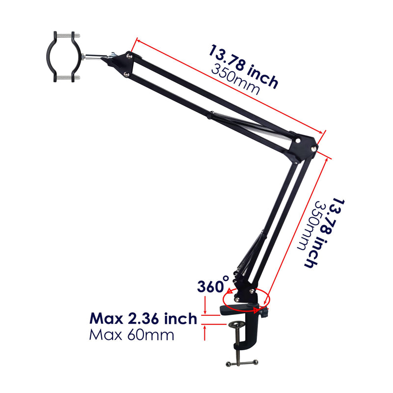[AUSTRALIA] - 48MP 4K 1080P HDMI USB Digital Camera Electronic Microscope C Mount Lens Ring Stand Spot Light for Phone Repair Soldering Tools(Only Ring Stand) 