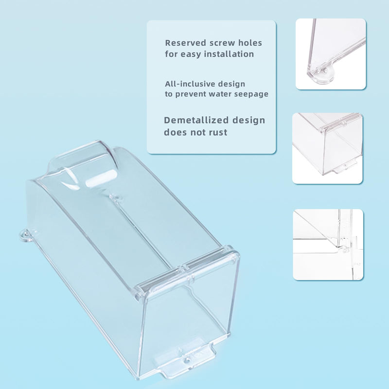 Clear Gate Outdoor Keypad Cover,Flip Access Control Rain Cover，Doorbell rain cover Compatible for Ring Doorbell/Lock Keypad/Attendance Machine/Door Keypad