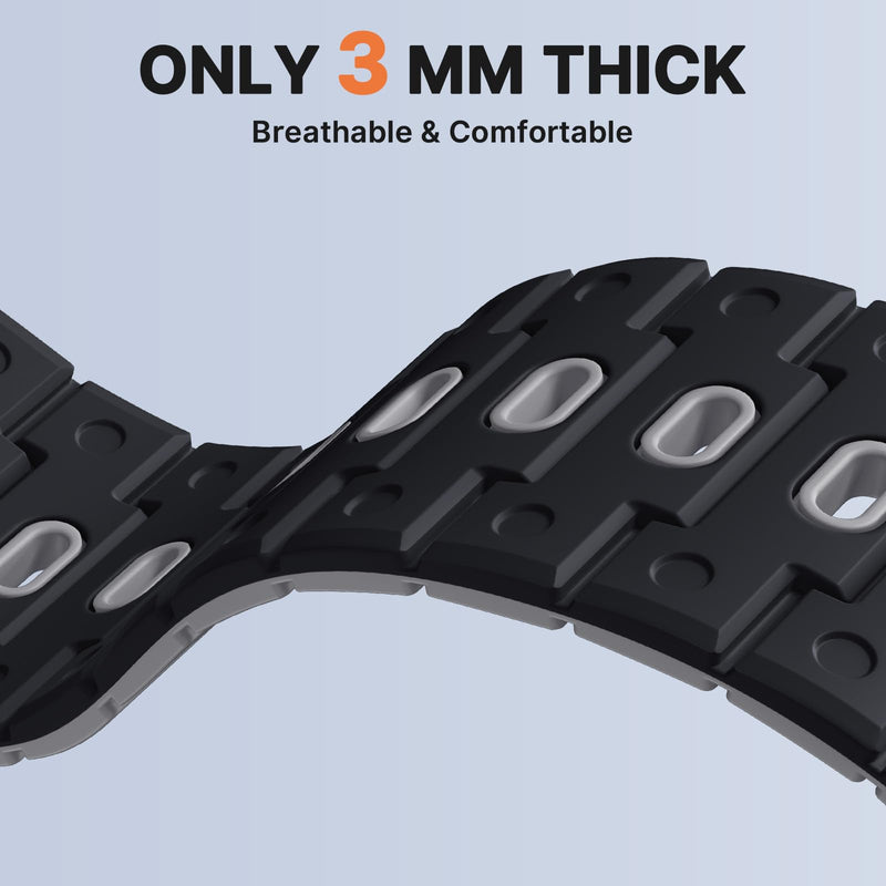 Bandletic 22mm Quick Release Magnetic Watch Band and Nylon Strap