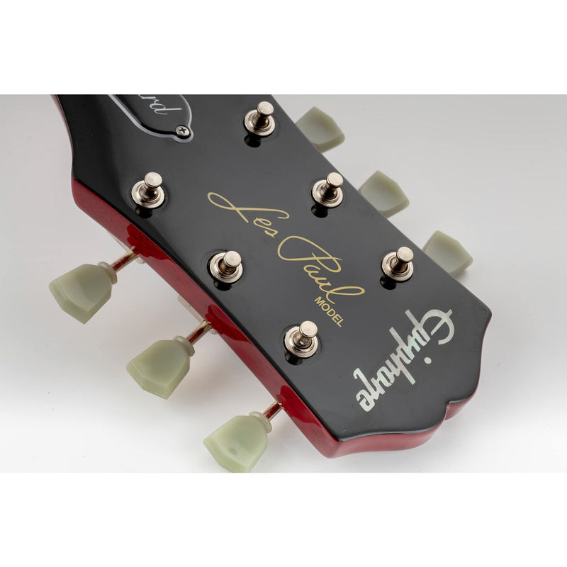 Wilkinson WJ44 3L3R Deluxe Vintage Guitar Tuners Machine Heads Tuning Pegs Keys for USA Epiphone Les Paul LP SG Electric or Acoustic Guitar, Nickel with Keystone Button