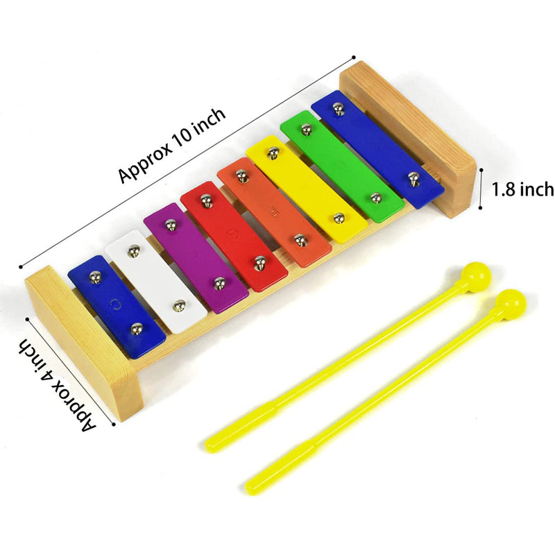 Xylophone 8 Notes Chromatic Glockenspiel Xylophone Music Instrument