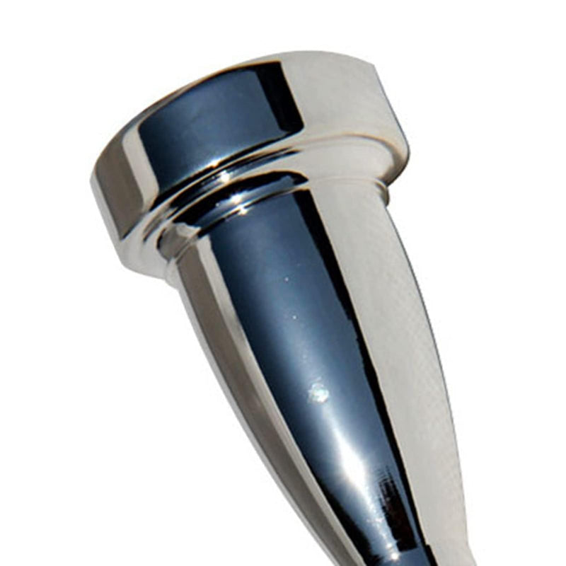 Trumpet Mouthpiece Replacement, Silver Plated Trumpet Mouthpiece Brass 1.5C Mouth Piece Accessories Instruments for Beginners, Professional Players(1.5C)