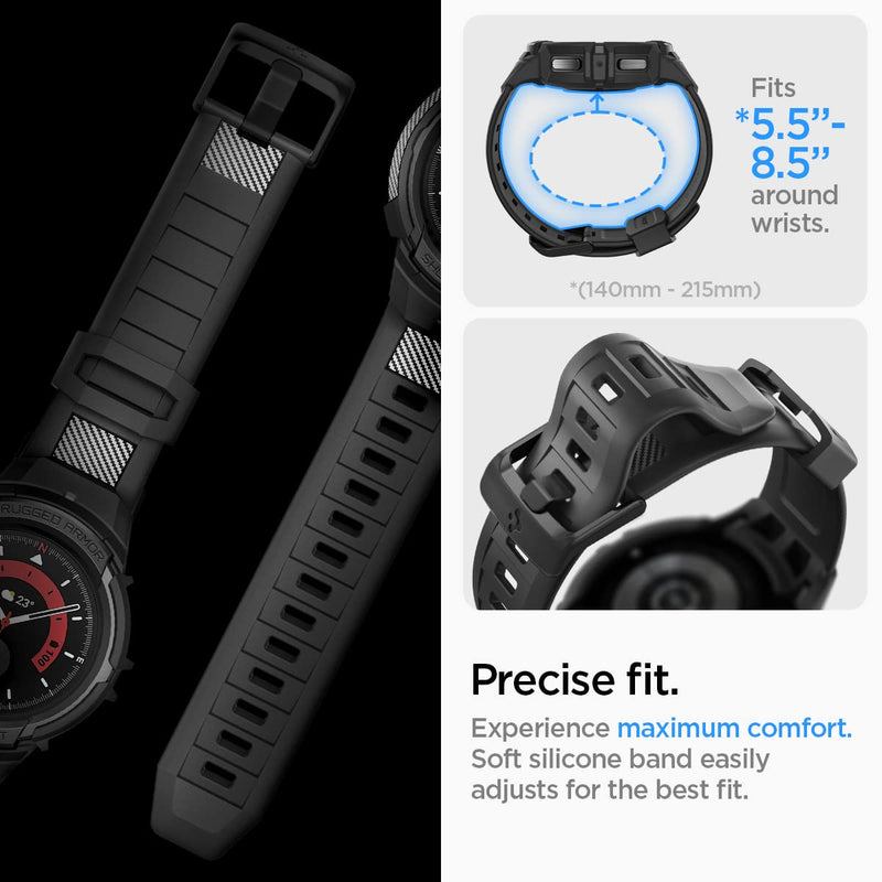 Spigen Rugged Armor Pro and S353 Charger Stand Designed for Galaxy Watch5 Pro 45mm (2022)