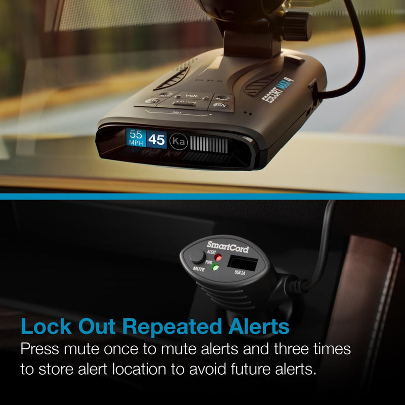 [AUSTRALIA] - Escort Radar Detector SmartCord Coiled Wire with USB for MAX 360, MAX 360c, IX, IXc, 9500 IX, MAX II, MAX 3, MAX 4, MAX 360c MKII, MAX 360 MKII, MAXcam 360c, Redline 360c, and Additional Models Coiled Wire with USB - Red Light 