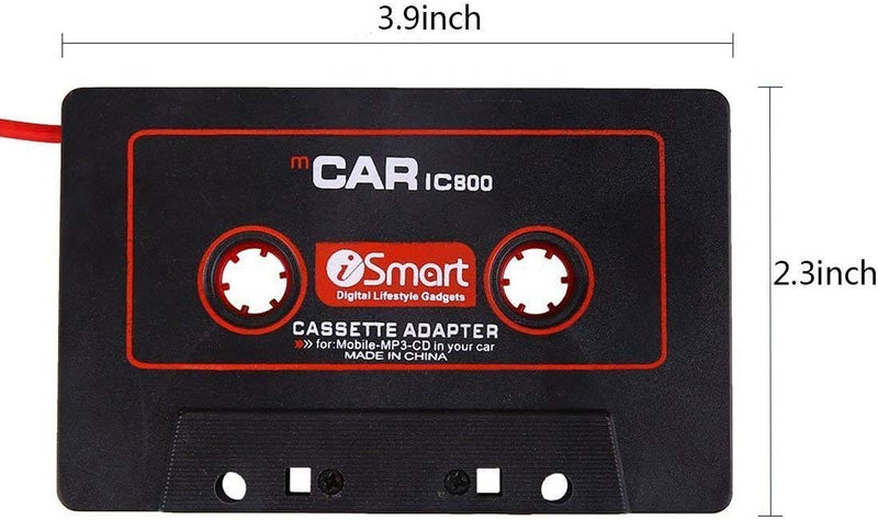 Aux Car MP3 Audio Cassette Adapter 3.5 MM Jack Headphones Connector Car Universal Audio Cable Tape Adapter for Car, Phone, MP3 ect.