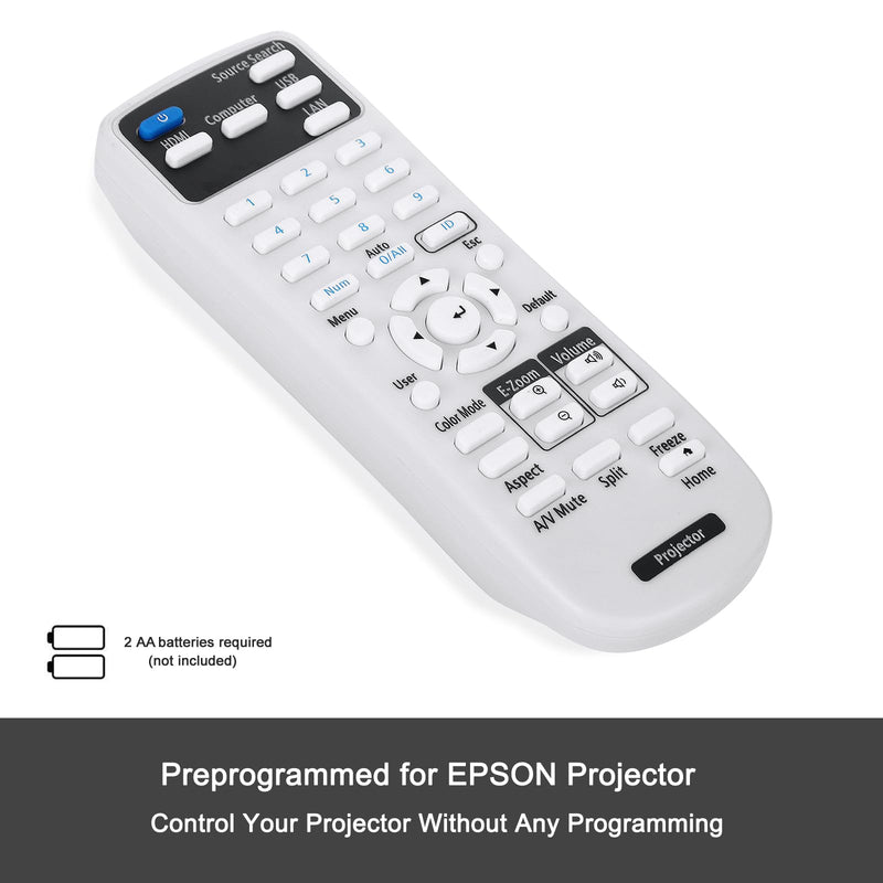 [AUSTRALIA] - Projector Remote Control 2198635 for Epson 880 EX3280 VS260 EX5280 EX9230 PRO EX9240 EX7280 EX10000 BRIGHTLINK 725Wi 735Fi 1485Fi+ 1485Fi POWERLITE 118 119W 720 992F E10+ Projector Remote Controller 