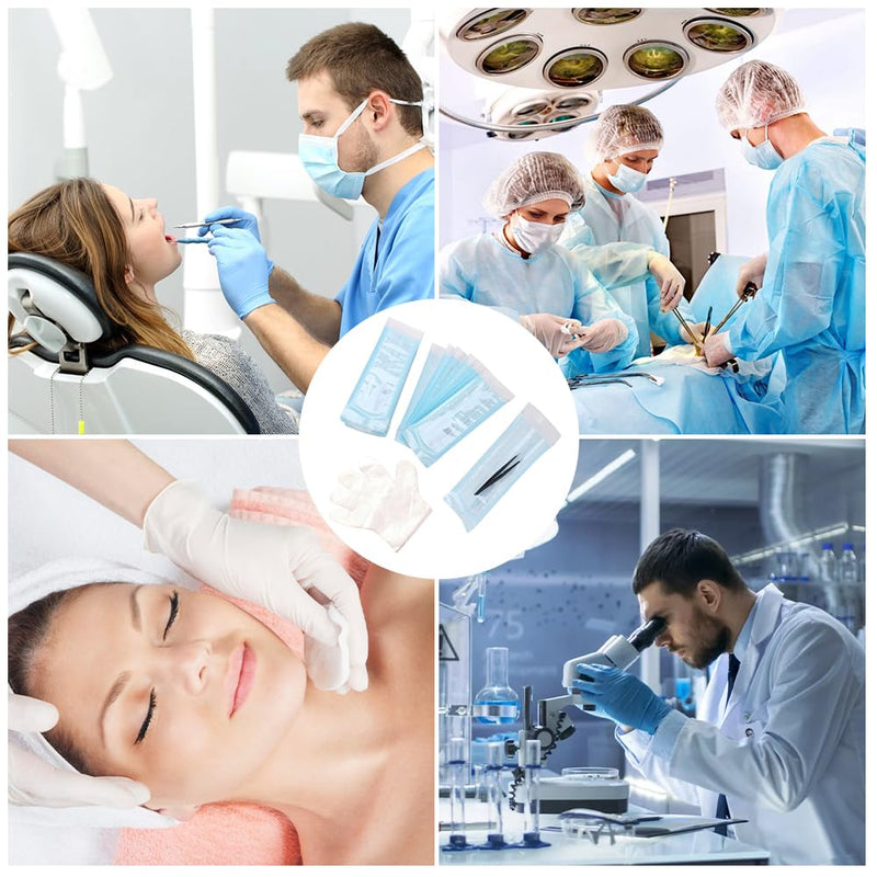 Sterilisation Bag, Self-Sealing Sterilisation Bag, 150 Pieces Disposable Sterilisation Bags, Sterilisation Bags, Self-Adhesive, Sterilisation Bag for Autoclave, Sterilisation Bag 90X260mm*150pcs
