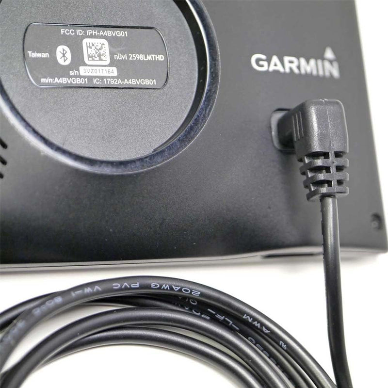 Car Charger Power Cord for Garmin Nuvi GPS, Garmin GPS Power Cord Replacement, Mini USB Charging Cable fit for Garmin Nuvi, Dezl, Drive, DriveSmart, DriveAssist, RV, Zumo (Without Traffic)
