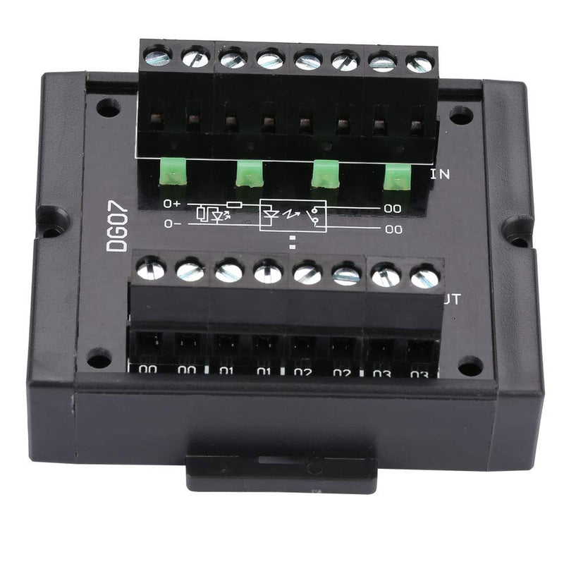 Nikou Level Converter, High Stability 10-28V Logic Level Converter, 4-Channel NPN to PNP Level Conversion with Two Lines DG07