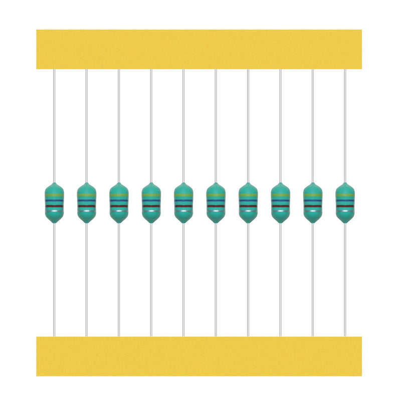 AUKENIEN 1/4 W Colour Ring Inductors 21 Values Inductor Kit 1uH to 1mH 210 Pieces 0307 DIP Colour Code Inductance 1/4 Watt Assortment 1/4W