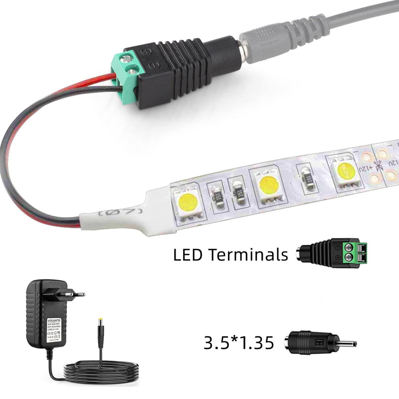 [AUSTRALIA] - XZGm AC Adaptor 12 V 2 A Power Supply AC100-240 V to DC12 V 500 mA 1000 mA 1500 mA 2000 mA Power Driver 5.5 mm with 2 DC Plug Adapters Inverter Charger Transformer 12 V 24 W 12V2A 