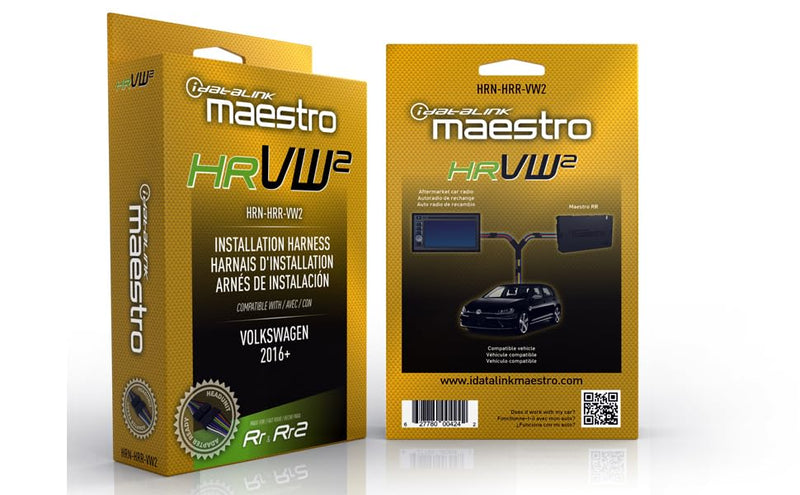 Idatalink Maestro HRN-HRR-VW2 Radio Replacement T-Harness for 2015-23 Volkswagen Vehicles (ADS-MRR or ADS-MRR2 Module Required)