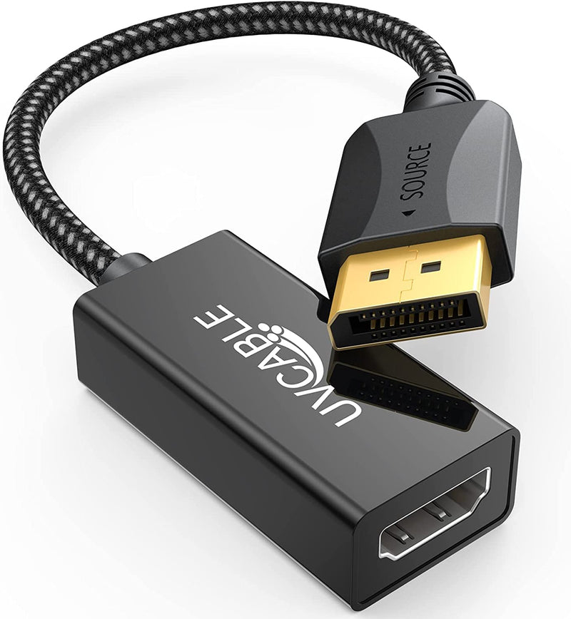 DisplayPort to HDMI Adapter 4K, 10-Pack, Display Port DP to HDMI Cable | Male to Female Compatible with Computer, Monitor, TV, Projector Black
