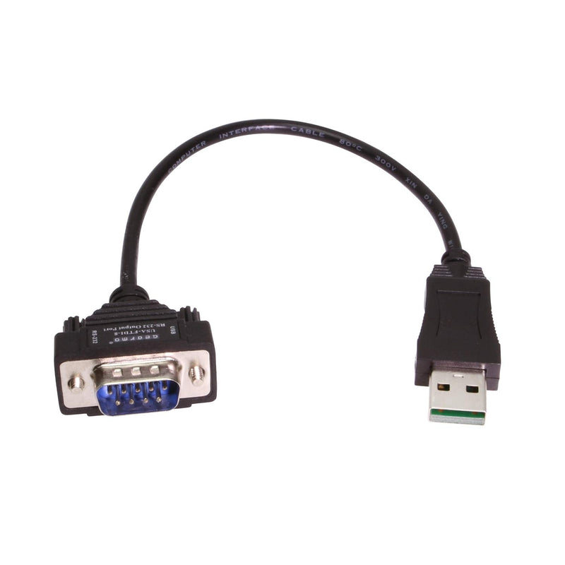 Gearmo USB to RS-232 Serial Adapter DB9-8 Inch Short Cable
