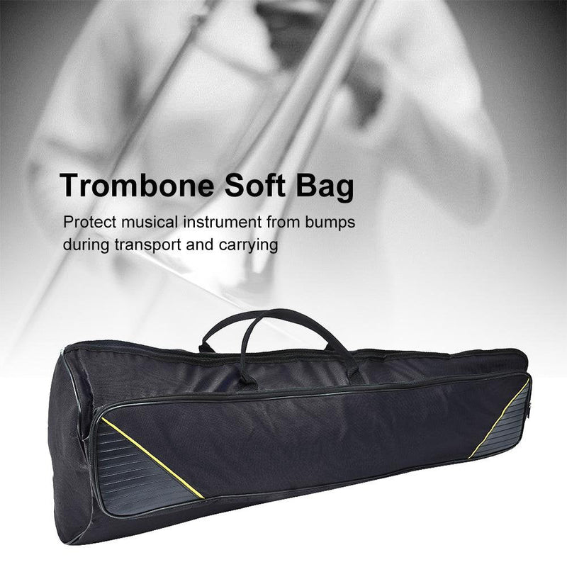 [AUSTRALIA] - Trombone Bag, 3 Colors Portable Alto/Tenor Trombone Shoulders Bag Handbag Musical Instrument Accessories(BLACK) 